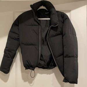 Express black puffer jacket